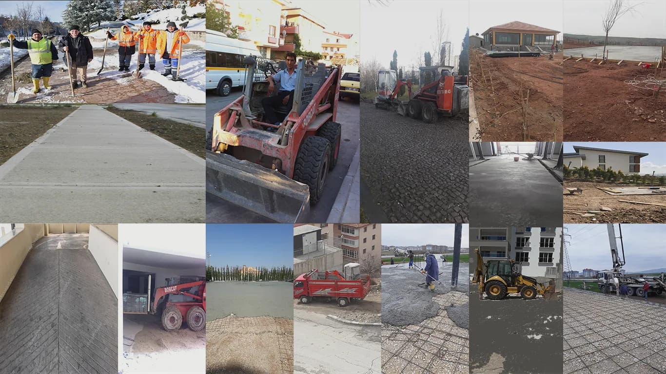 Çınar Beton saha ve iş makinesi — Ankara