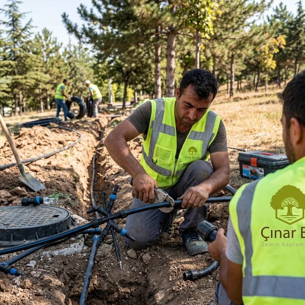 Ankara'da sulama sistemleri işi — Çınar Beton